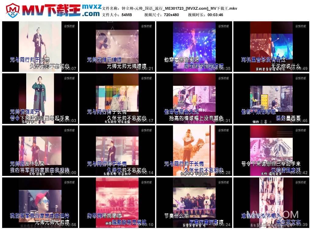 钟立帅-元帅_国语_流行_ME301723